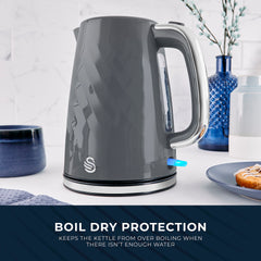 Swan Windsor 1.7L Textured Kettle