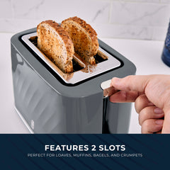 Swan Windsor Textured 2 Slice Toaster