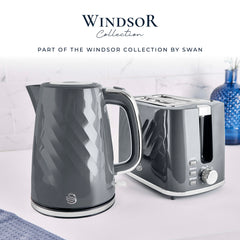 Swan Windsor Textured 2 Slice Toaster