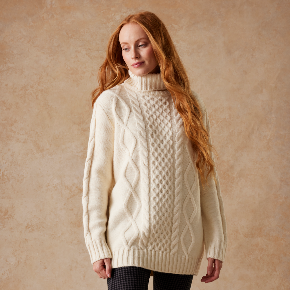 Women's Rollneck Longline Jumper