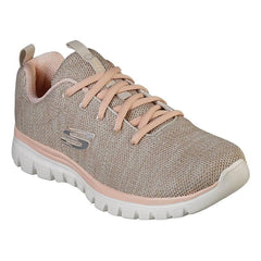 Skechers Graceful Twisted Fortune Beige Trainers
