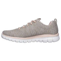 Skechers Graceful Twisted Fortune Beige Trainers