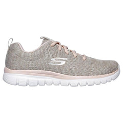 Skechers Graceful Twisted Fortune Beige Trainers