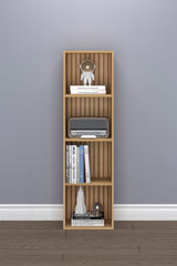 Verve Brown 4 Tier Bookshelf