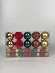 Pack of 50 Yuletide Christmas Baubles