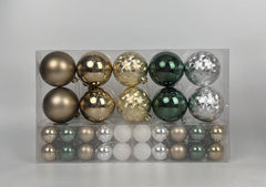 Pack of 50 Shimmer Christmas Baubles