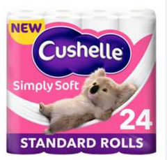 Cushelle Simply Soft 24 Pack of Toilet Rolls