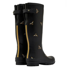 Joules Full Leg Bee Black Wellies