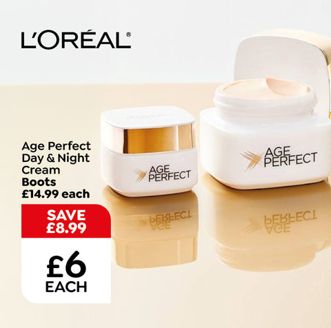 L'Oreal Age Perfect day & night cream offer