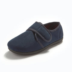 Padders Men's James Navy Velcro Slippers