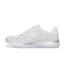 Skechers Women's Summits Suited White/Silver Trainers