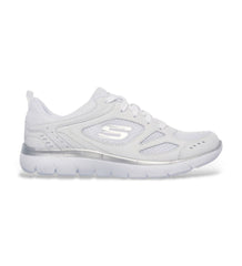 Skechers Women's Summits Suited White/Silver Trainers