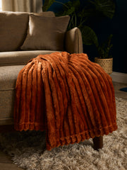 Ribbed Coral Throw