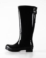 Joules Women's Gloss Black Field Wellington Boots
