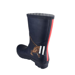 Joules Women's Mid Dog Black Wellies