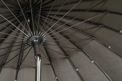 Royalcraft Shanghai Grey 2.7m Crank and Tilt Parasol