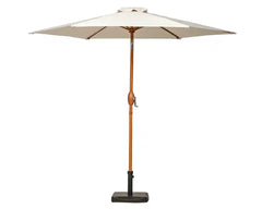 Royalcraft Woodlook 2.5m Ivory Crank and Tilt Parasol