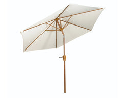 Royalcraft Woodlook 2.5m Ivory Crank and Tilt Parasol