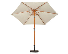 Royalcraft Woodlook 2.5m Ivory Crank and Tilt Parasol