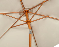 Royalcraft Woodlook 2.5m Ivory Crank and Tilt Parasol