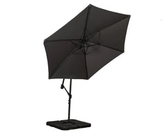 Royalcraft Grey 3m Standard Cantilever Powder Coated Parasol with Cross Stand