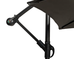 Royalcraft Grey 3m Standard Cantilever Powder Coated Parasol with Cross Stand