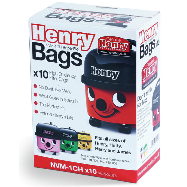 Numatic Henry 10Pk Hepa-Flo Bags