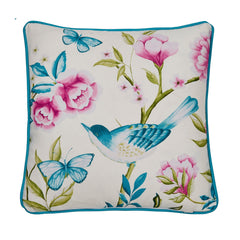 Dreams & Drapes Design Amelle Blue Outdoor Filled Cushion