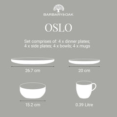 Oslo 16 Piece Dinnerware Set
