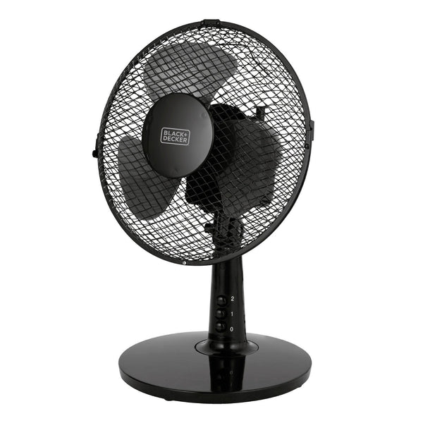 BLACK+DECKER 9inch Desk Fan Copper Motor Black