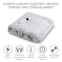 Fleece Electric White Over Blanket
