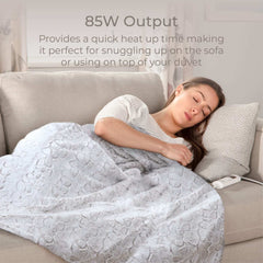 Fleece Electric White Over Blanket