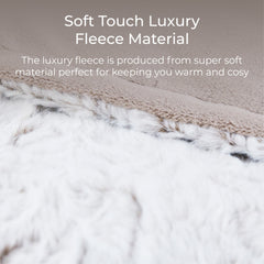 Fleece Electric White Over Blanket