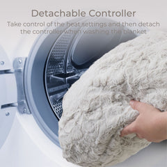 Fleece Electric White Over Blanket