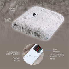 Fleece Electric White Over Blanket
