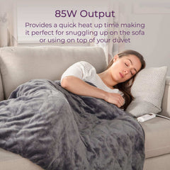 Fleece Electric Grey Over Blanket