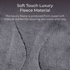 Fleece Electric Grey Over Blanket