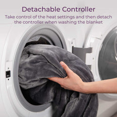 Fleece Electric Grey Over Blanket