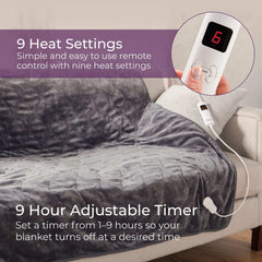 Fleece Electric Grey Over Blanket