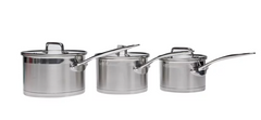 Linea Capri Set of 3 Saucepans