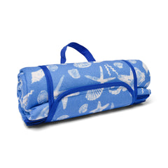 Fusion Coastal Bay Blue Picnic Blanket