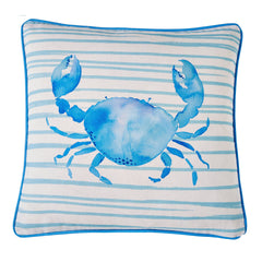 Fusion Sea Foam Crab Outdoor Filled Cushion