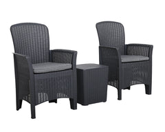 Royalcraft Berlin Five Seater Lounging Set in Black The Original Factory Shop