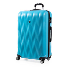 Gino Ferrari Light Blue ABS Suitcase