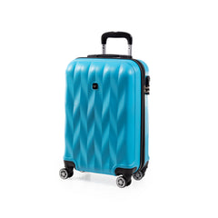 Gino Ferrari Light Blue ABS Suitcase