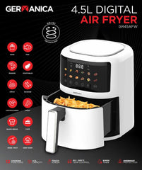 Germanica White 4.5L Digital Air Fryer