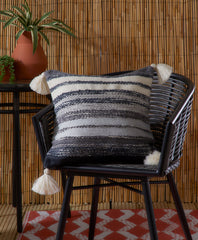 Drift Home Grayson Black Outdoor Filled Cushion