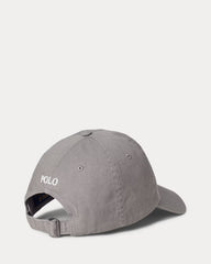 Ralph Lauren Cotton Chino Grey Baseball Cap – The Original Factory