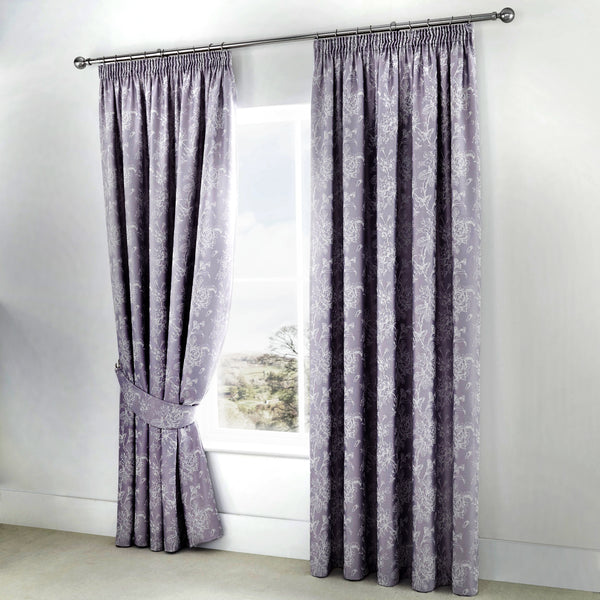 Dreams & Drapes Woven Jasmine Curtains - Lavender