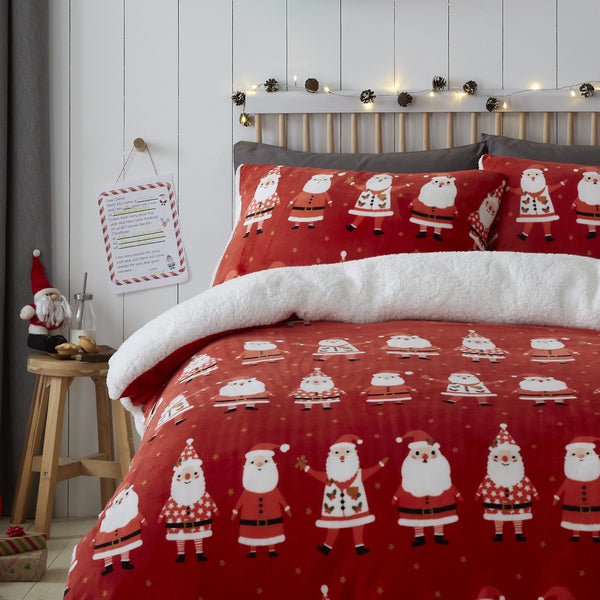 Jolly Santa Red Bed Set